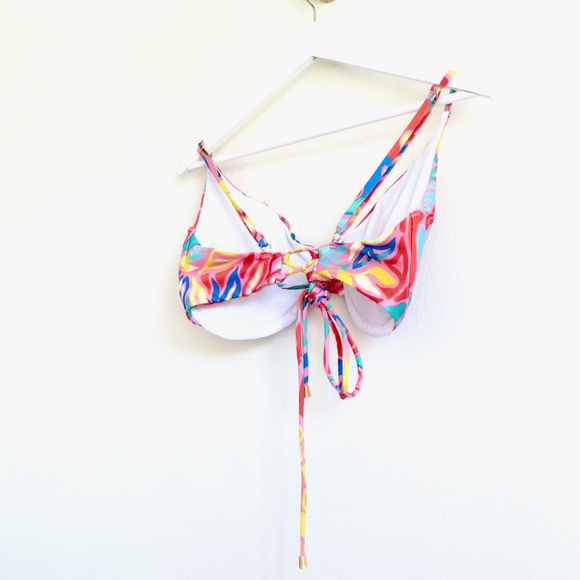 NEW! Kenny Flowers The Colombia  Underwire Bikini Top Red Pink SZ XS, XL - Picture 9 of 9